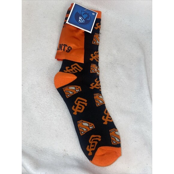 New San Francisco Giants MLB Baseball Super Hero Day Superman Cape Socks Large - Picture 1 of 6
